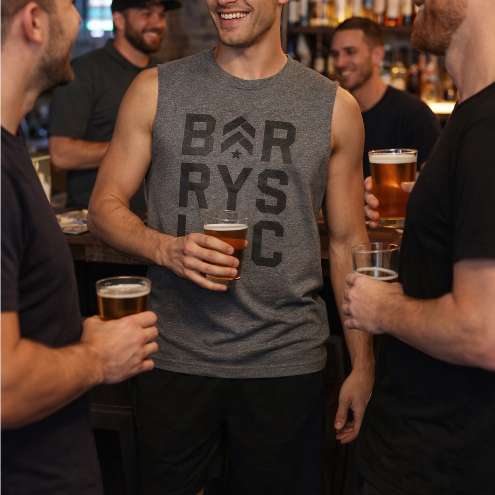 Gray Men's Tank Top